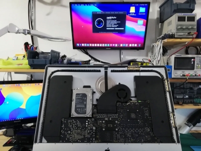 Riparazione iMac 27&Prime; 5K (2017, Modello A1419) con Metodo REBALLING